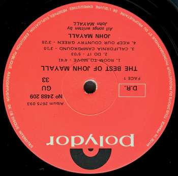 2LP John Mayall: The Best Of John Mayall