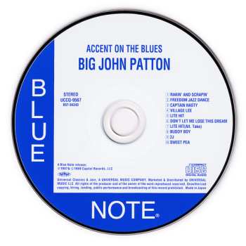 CD John Patton: Accent On The Blues LTD