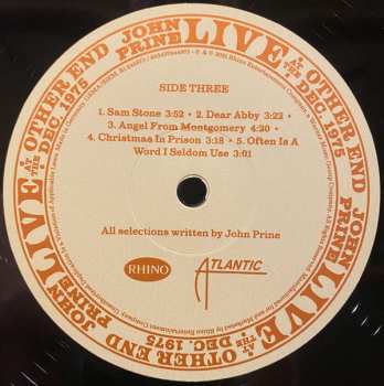 4LP/Box Set John Prine: Live At The Other End Dec. 1975 LTD