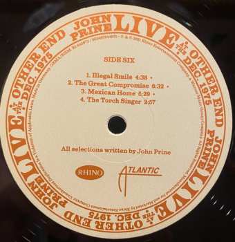 4LP/Box Set John Prine: Live At The Other End Dec. 1975 LTD