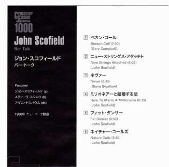 CD John Scofield: Bar Talk LTD