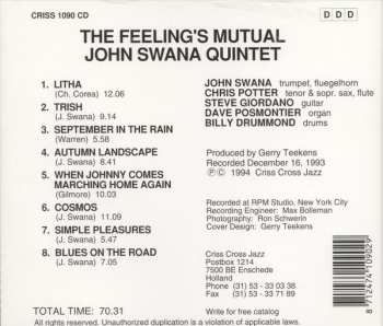 CD John Swana Quintet: The Feeling's Mutual