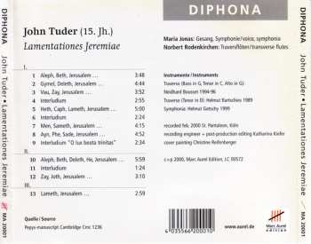 CD John Tuder: Lamentationes Jeremiae