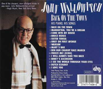 CD John Wallowitch: Back On The Town