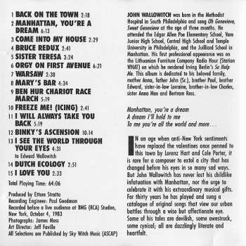 CD John Wallowitch: Back On The Town