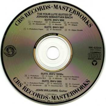 CD Johann Sebastian Bach: The Four Lute Suites
