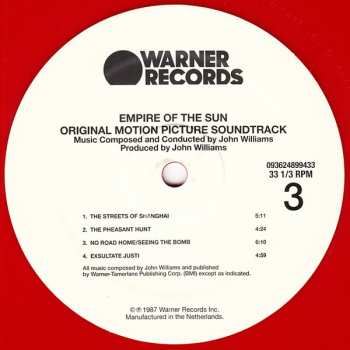 2LP John Williams: Empire Of The Sun (Original Motion Picture Soundtrack)