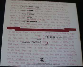 CD John Zorn: Fencing 1978 (John Zorn's Olympiad Volume 2)