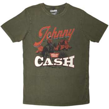 Merch Johnny Cash: Stone Wash Tričko Desert Cowboy