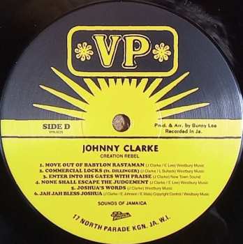 2LP Johnny Clarke: Creation Rebel