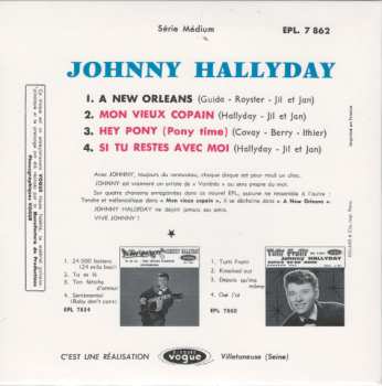 SP Johnny Hallyday: A New Orleans-EP N°09  LTD | CLR