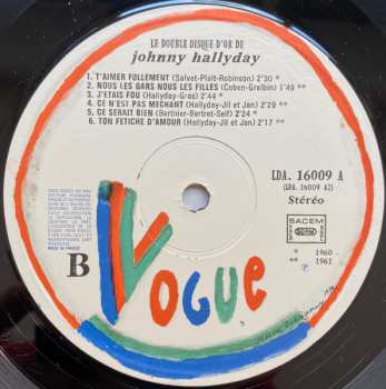 2LP Johnny Hallyday: Le Double Disque D'or De Johnny Hallyday