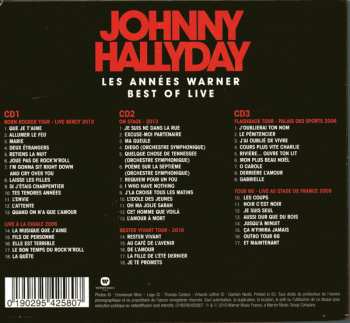 3CD Johnny Hallyday: Les Années Warner Best Of Live