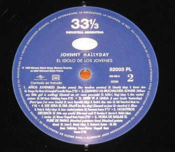LP Johnny Hallyday: El Idolo De La Juventud LTD
