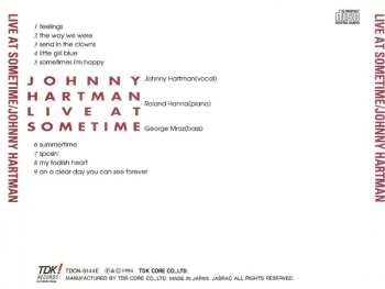 CD Johnny Hartman: Live At Sometime 
