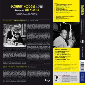 LP Johnny Hodges: Blues-A-Plenty LTD | CLR