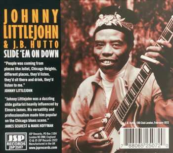 2CD Johnny Littlejohn & J.B. Hutto: Slide 'Em On Down Chicago Slide Guitar 1966-1992