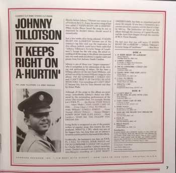 CD Johnny Tillotson: It Keeps Right on A-Hurtin' / You Can Never Stop Me Loving You