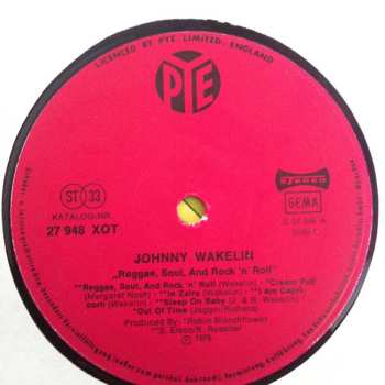 LP Johnny Wakelin: Reggae Soul & Rock 'n' Roll