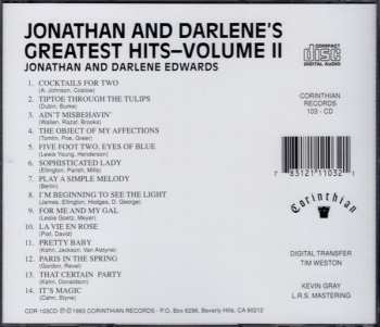 CD Jonathan And Darlene Edwards: Jonathan And Darlene's Greatest Hits - Volume II