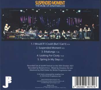 CD Jonathan Coe: Suspended Moment: The Music Of Jonathan Coe