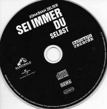 CD Jonathan Zelter: Sei Immer Du Selbst DIGI