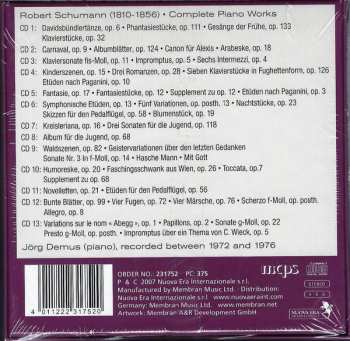13CD/Box Set Robert Schumann: Complete Piano Works