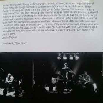 CD Joscho Stephan: Acoustic Live