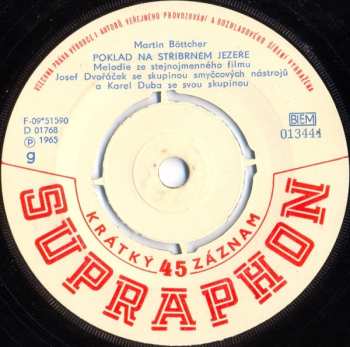 SP Karel Duba Orchestra: Vinnetou / Poklad Na Stříbrném Jezeře