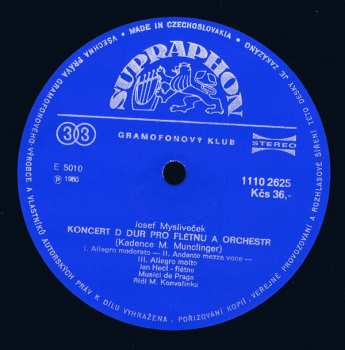 LP Carl Stamitz: Koncerty Pro Flétnu A Orchestr
