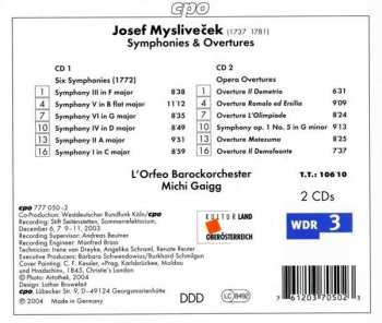 2CD Josef Mysliveček: Symphonies • 5 Overtures