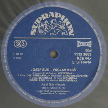 LP Václav Hybš Orchestra: Josef Suk • Václav Hybš Orchestra