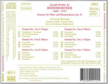 CD Joseph Bodin De Boismortier: Sonatas For Flute And Harpsichord