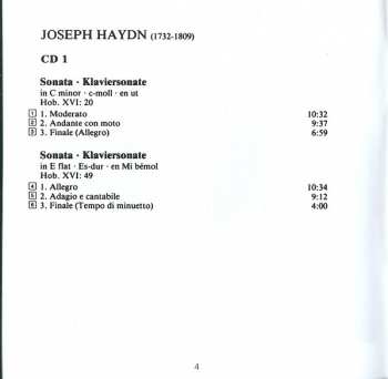 4CD Joseph Haydn: 11 Piano Sonatas / Fantasia · Andante · Adagio