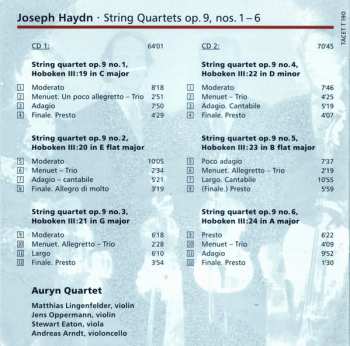 2CD Joseph Haydn: Auryn's Haydn: Op. 9 (String Quartets ∙ Vol. 3 Of 14 Op. 9, Nos. 1 – 6)
