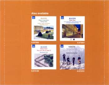 CD Joseph Haydn: Baryton Trios (Treasures From The Esterháza Palace)