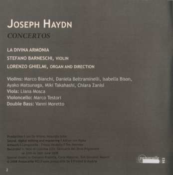 CD Joseph Haydn: Concertos