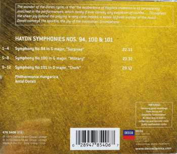 CD Joseph Haydn: Symphonies Nos. 94, 100 & 101 "Surprise", "Military" & "Clock"
