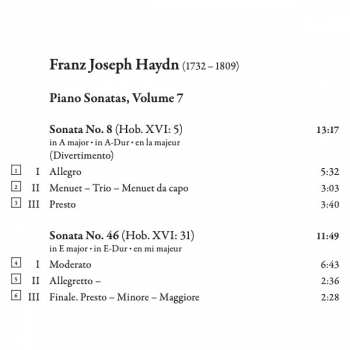 CD Joseph Haydn: Piano Sonatas, Vol. 7