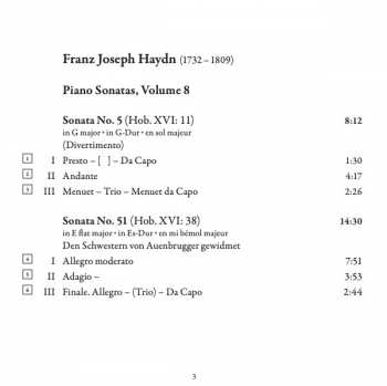 CD Joseph Haydn: Piano Sonatas, Vol. 8