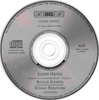 CD Joseph Haydn: Bossler Sonatas