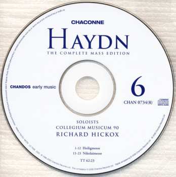 8CD/Box Set Joseph Haydn: The Complete Mass Edition