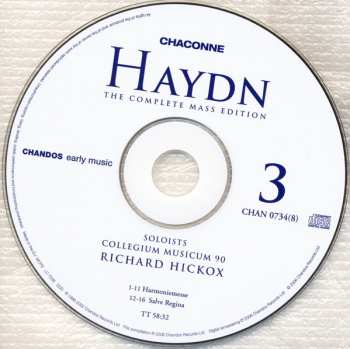 8CD/Box Set Joseph Haydn: The Complete Mass Edition