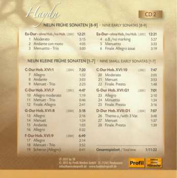 9CD/Box Set Joseph Haydn: The Piano Sonatas = Die Klaviersonaten