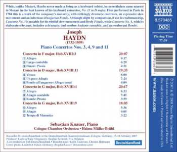 CD Joseph Haydn: Piano Concertos Nos. 3, 4, 9 And 11