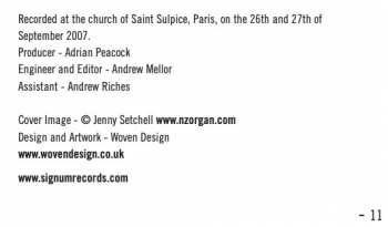 CD Franz Liszt: The Organ of Saint Sulpice, Paris