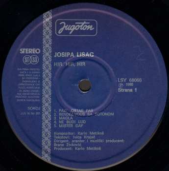 LP Josipa Lisac: Hir, Hir, Hir