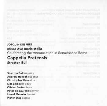 SACD Josquin Des Prés: Missa Ave Maris Stella (Celebrating The Annunciation In Renaissance Rome)