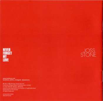 CD Joss Stone: Never Forget My Love