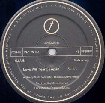 LP Joy Division: Love Will Tear Us Apart